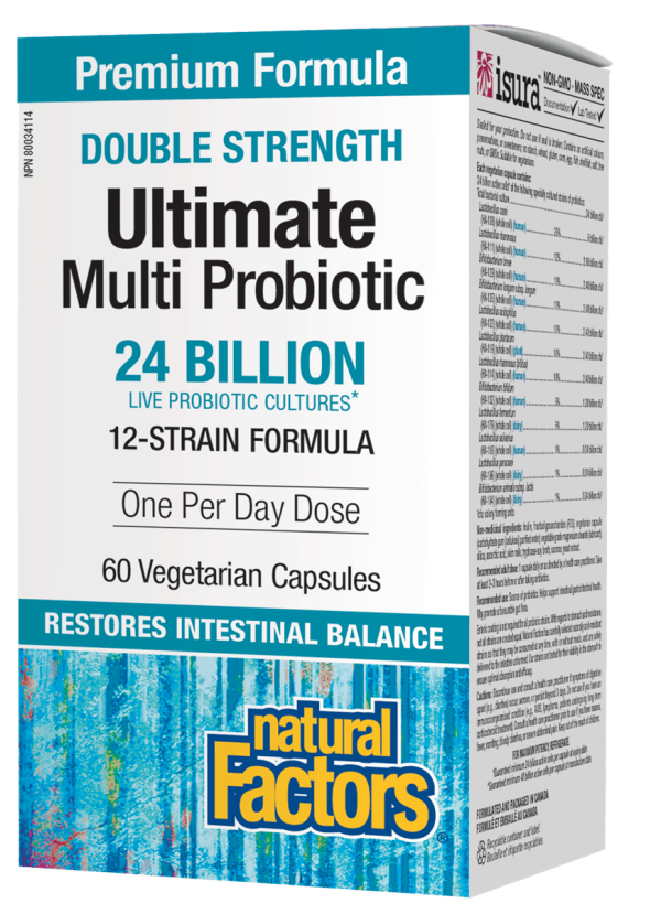 Natural Factors Double Strength Ultimate Multi Probiotic, 60 vegetarian caps Discount