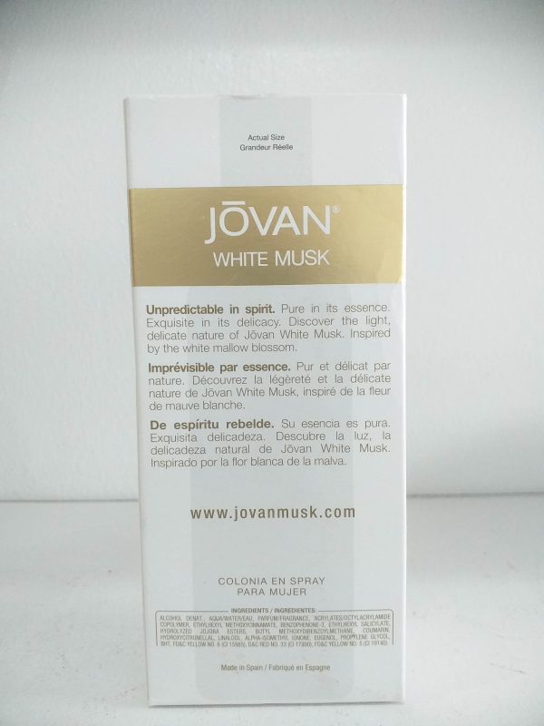 JOVAN WHITE MUSK for Women Cologne Spray 3.2 oz(96ml) Supply