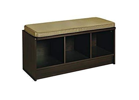 ClosetMaid 1570 Cubeicals 3-Cube Storage Bench, Espresso Fashion