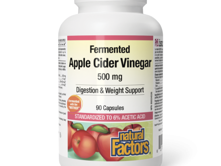 Natural Factors Apple Cider Vinegar 500mg, 90 Capsules Online Hot Sale