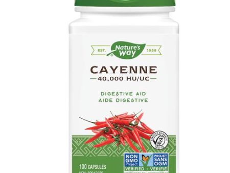 Nature s Way Cayenne, 40,000 HU , 450mg, 100 caps Hot on Sale