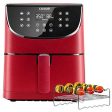 COSORI Air Fryer(100 Recipes, Rack & 4 Skewers) Oilless Oven Cooker 13 Functions, Preheat & Shake Reminder, LED Touch Screen, 3.7 QT, Digital-Burgundy Red Online Sale