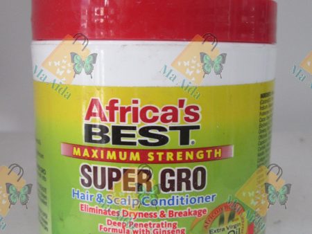 Africa’s Best Super Grow Maximum Strength Hair & Scalp Conditioner, 5.25 oz Online Sale