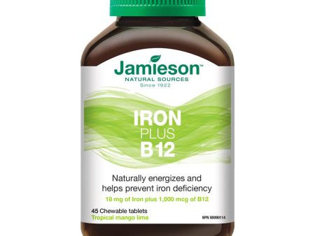 Jamieson Iron + Vitamin B12 Chewable 45 s Fashion