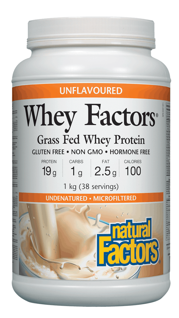 Natural Factors Whey Factors™ High Protein Formula - Unflavoured Online now