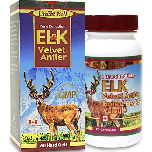 Uncle Bill Pure Canadian Elk Velvet Antler 280mg 60 capsules Cheap