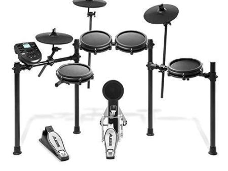 Alesis Drums Nitro Mesh Kit - Eight Piece All Mesh Electronic Drum Kit With Super Solid Aluminum Rack, 385 Sounds, 60 Play Along Tracks, Connection Cables, Drum Sticks & Drum Key Included Sale