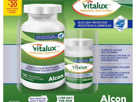 Vitalux Healthy Eyes Ocular Multivitamin, 200 Coated Tablets Discount