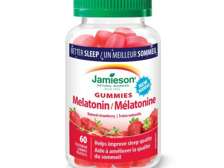 Jamieson Melatonin 60 Veg Gummies Strawberry on Sale