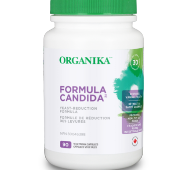 Organika Formula Candida- Yeast Reduction Formula, Feminine Health Support, Probiotics, All Natural Herbal Blend- 90vcaps For Sale