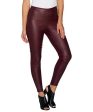 H by Halston Petite Faux Stretch Leather and Ponte Leggings, Petite 8 Online now