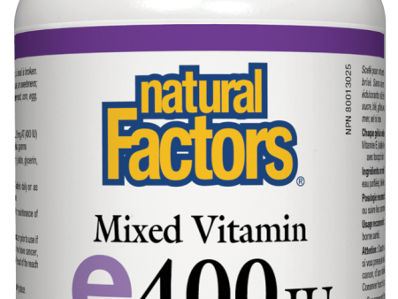 Natural Factors Vitamin E 400IU, 90 softgels For Cheap