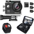 REMALI CaptureCam 4K Ultra HD and 12MP Waterproof Sports Action Camera Kit with Carrying Case, 3 Batteries, Dual Battery Charger, 2” LCD Screen, WiFi, Remote Control, and 21 Mounts and Accessories Online Sale