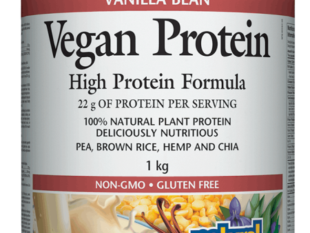 Natural Factors Vegan Protein, 1kg Powder, Vanilla Bean Flavour For Cheap