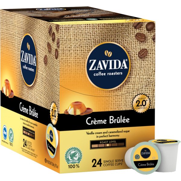 Zavida Single Serve Coffee Crème Brûlée, 96 Cups For Discount