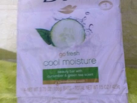 DOVE go fresh cool moisture beauty bar soap with cucumber&green tea scent pack of 4 (425g) Online Hot Sale