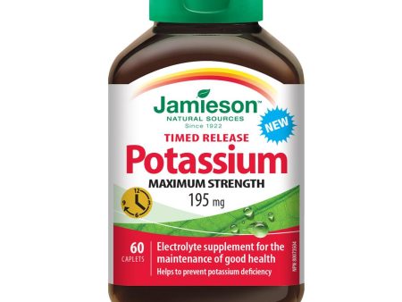 Jamieson Potassium 195 mg Time Release Maximum Strength, 60 caplets For Cheap