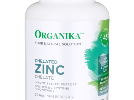 Organika Chelated Zinc 50mg 45 tablets Online Sale