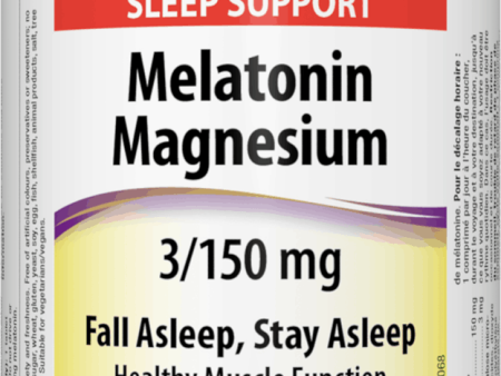 Webber Naturals Melatonin Magnesium 3 150 mg 100 tablets Discount