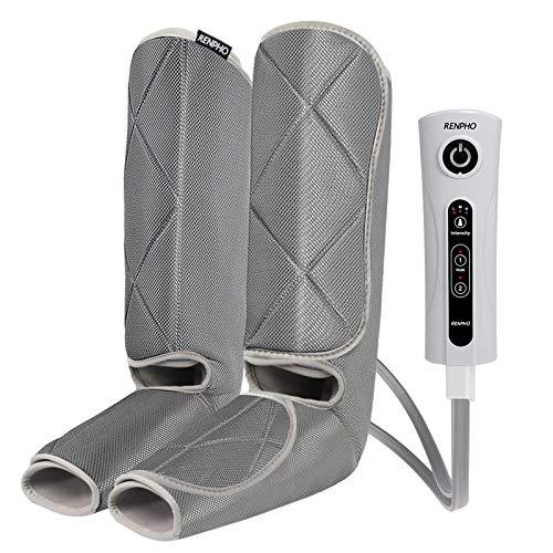 RENPHO Leg Massager for Relaxation, Compression Massage for Foot and Calf , with 3 Intensity 2 Modes, Useful for Circulation and Leg Muscle Fatigue Relief, Mothers Day Gifts Online Sale