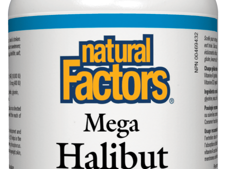 Natural Factors Mega Halibut Liver Oil 90 softgels Hot on Sale