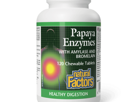 Natural Factors Papaya Enzymes, 120 Chewable Tablets For Discount