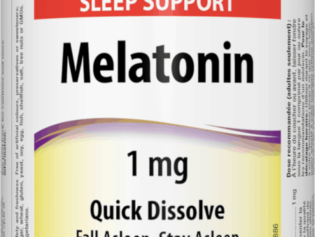 Webber Naturals Melatonin 1 mg Quick Dissolve 90 sublingual tablets For Cheap