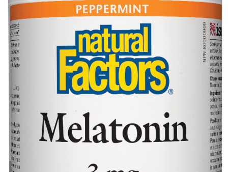 Natural Factors Melatonin 3 mg, 180 sublingual tabs For Cheap