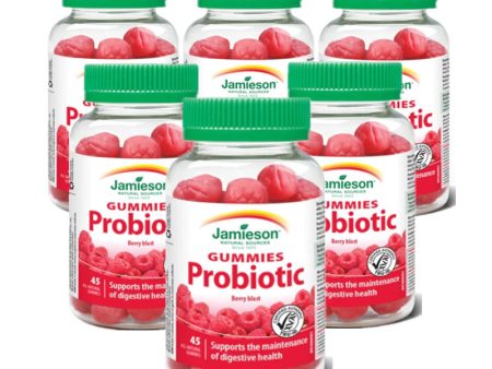 6 x Jamieson Probiotic Gummies Berry Blast 45 Gummies Bundle Cheap