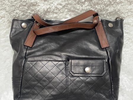 Frye Leather Samantha Quilted Shoulder Bag, Black on Sale