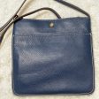 G.I.L.I. Leather Front Pocket Crossbody - Lucca Midnight Blue, Online Hot Sale