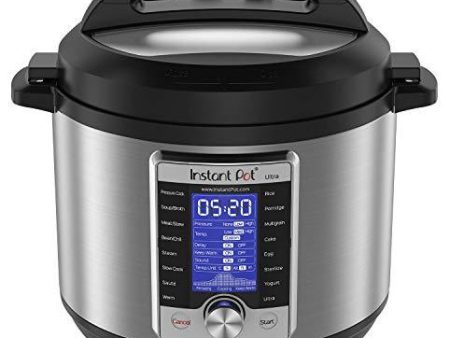 Instant Pot Ultra 60 Ultra 6 Qt 10-in-1 Multi- Use Programmable Pressure Cooker, Slow Cooker, Rice Cooker, Yogurt Maker, Cake Maker, Egg Cooker, Sauté, and more, Stainless Steel Black Fashion