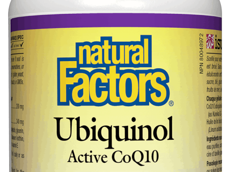 Natural Factors Ubiquinol QH® Active CoQ10 200 mg 30 Softgels For Sale