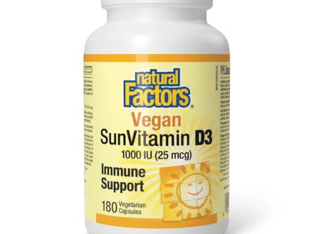 Natural Factors Vegan Vitamin D3 180 vcaps Online Sale