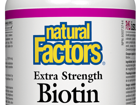 Natural Factors Extra Strength Biotin 10,000 mcg 60 veg cap Discount