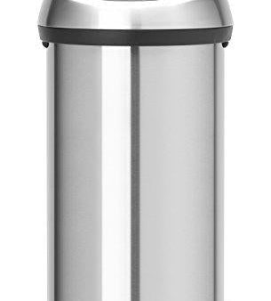 Brabantia Touch Trash Can 16 gallon 60 liter - Matte Steel Fingerprint-Proof, 484506 Online Sale