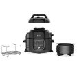 Ninja OP302 Foodi 9-in-1 Pressure, Broil, Dehydrate, Slow Cooker, Air Fryer, and More, with 6.5 Quart Capacity and 45 Recipe Book, and a High Gloss Finish Fashion