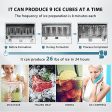 VIVOHOME Electric Portable Compact Countertop Automatic Ice Cube Maker Machine 26lbs day Silver Online