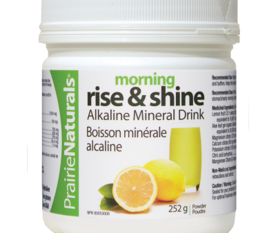 Prairie Naturals Morning Rise and Shine pH Balancing Lemon Aloe Mineral Drink 252g Hot on Sale