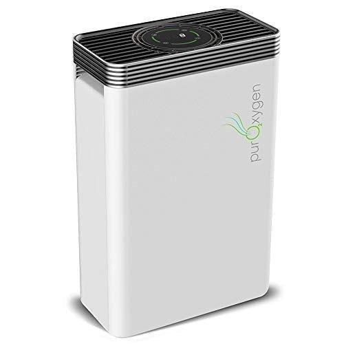 PURO²XYGEN P500 - Hepa Air Purifier for Home with UV Light Sanitizer & Ionizer, Up to 550 sq ft Large Room Air Purifier, 6-Stage Air Cleaner for Smoke, Odor, Dust, Pet Dander, Mold, Allergens For Discount