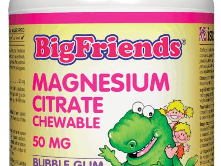 Natural Factors Big Friends Magnesium Citrate Chewable 50 mg , 60 chewable tables Discount