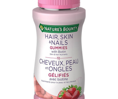 Nature s Bounty  Hair, Skin and Nails Gummies with Biotin, 220 gummies Hot on Sale