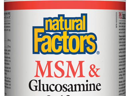 Natural Factors MSM & Glucosamine Sulfate 180 capsules For Cheap