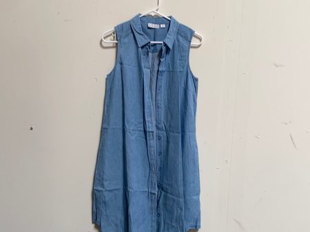 Joan Rivers Sleeveless Denim Shirt Dress Chambray, Size X-Small For Cheap