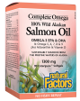 Natural Factors 100% Wild Alaskan Salmon Oil, 90 Softgels Fashion