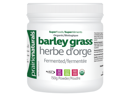 Prairie Naturals Barley Grass 150g powder Hot on Sale