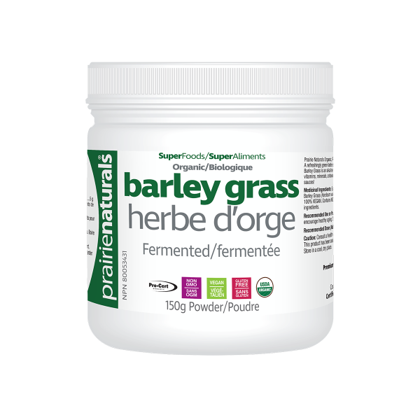 Prairie Naturals Barley Grass 150g powder Hot on Sale