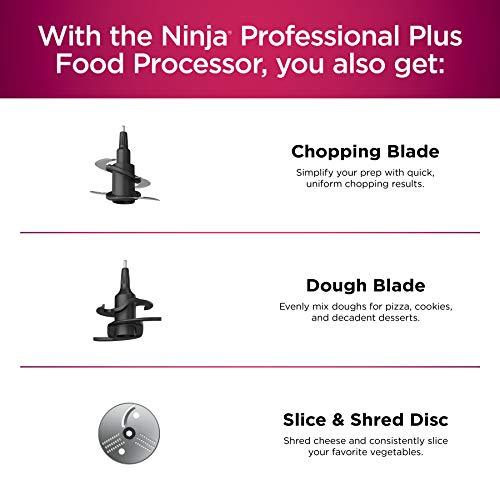 Ninja BN601 Professional Plus Food Processor 1000-Peak-Watts with Auto-iQ Preset Programs Chop Puree Dough Slice Shred with a 9-Cup Capacity and a Silver Stainless Finish For Cheap