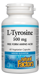 Natural Factors L-Tyrosine, 500 mg, 60 Vcaps Online Sale