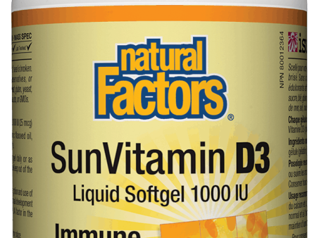 Natural Factors SunVitamin D3 1000 IU 180 softgels Online